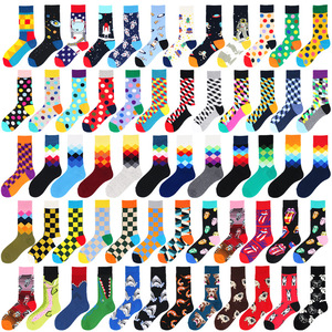 YL 2023 unisexe coton drôle Tube conception <span class=keywords><strong>color</strong></span>ée hommes robe heureux fou drôle hommes femmes chaussettes - Product Image 3
