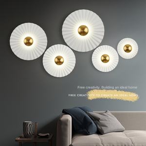 Applique murale LED moderne étanche pour intérieur et extérieur 220V lumière blanche chaude E27 culot d'ampoule avec contrôle tactile pour bureau à domicile - Product Image 2