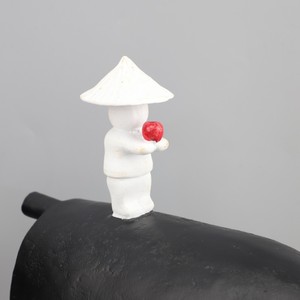 Figurine d'art créative nordique en résine, garçon <span class=keywords><strong>berger</strong></span> montant une vache, pour décoration de salon, chambre à coucher, chambre d'enfant, décoration intérieure - Product Image 5