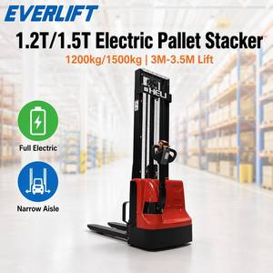 Apilador <span class=keywords><strong>de</strong></span> <span class=keywords><strong>Palets</strong></span> Eléctrico Heli ELES-12J/15J, 1200 kg, 1500 kg, Elevador <span class=keywords><strong>de</strong></span> 3 m, 3.5 m, Mini Montacargas Eléctrico para Almacén, con Certificación CE - Product Image 1