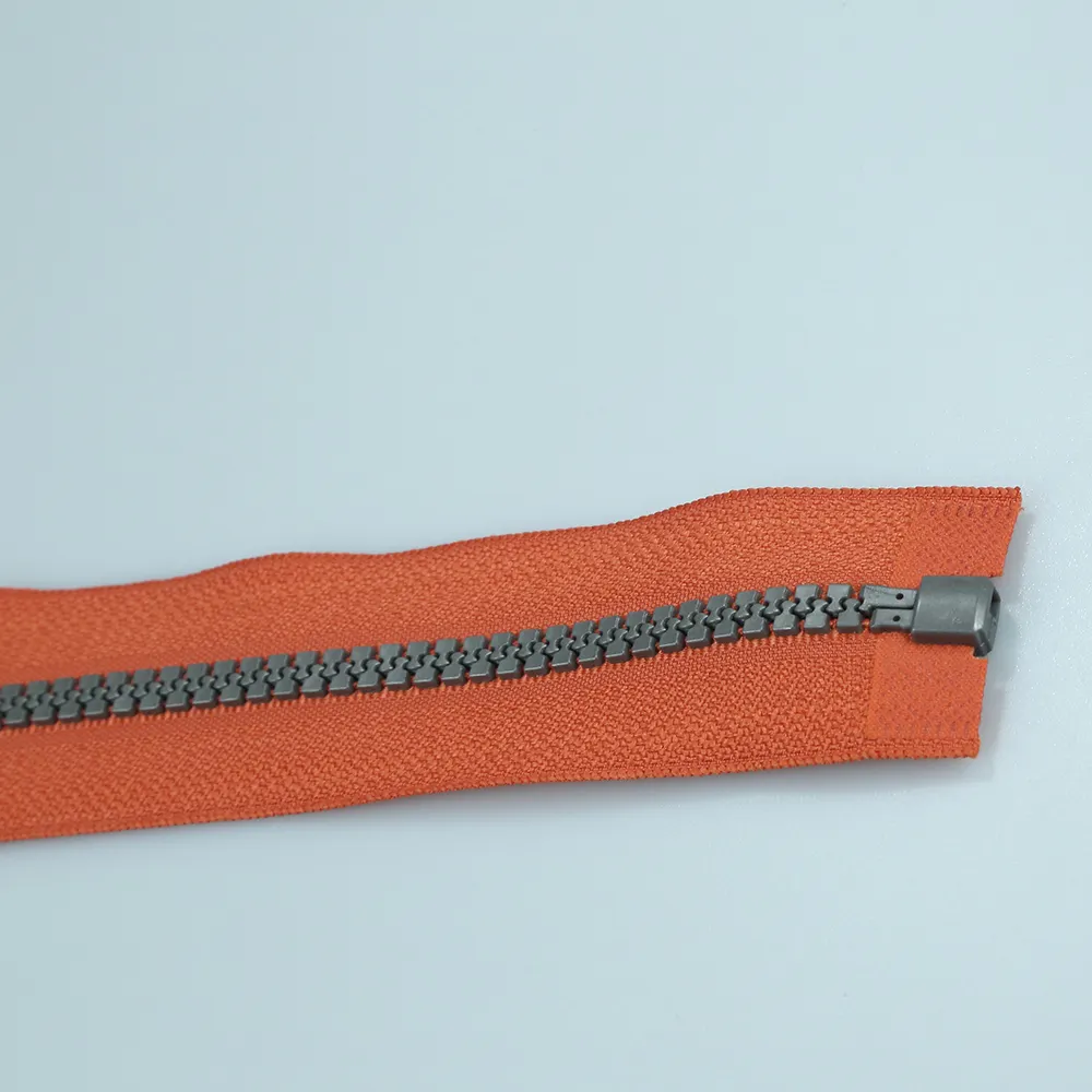 Plastic Zipper Jacket Zipper Open End #8 Molded Plastic Medium Weight - Separating Colorful Zipper