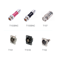 Connecteur coaxial femelle Q9 SDI pour surveillance vidéo BNC ABCCABLS avec tête à bride T152