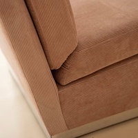 Vente directe usine – Fauteuil modulaire simple en velours côtelé style rétro, fauteuil de designer médiéval, personnalisable
