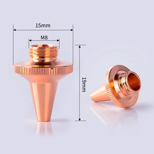 Mới M8 H19 D15 Máy cắt ống <span class=keywords><strong>laser</strong></span> 3D 1.0-3.0mm Đầu cắt sợi tiêu chuẩn một lớp Vòi phun <span class=keywords><strong>laser</strong></span> bước sóng 1064nm một lớp - Product Image 3