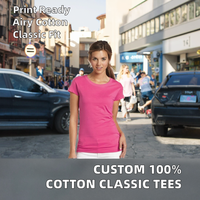 T-shirts décontractés personnalisés à manches courtes style américain pour femmes, parfaits pour le fitness, le yoga, la course et l'entraînement en salle de sport
