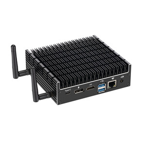 I5-8265U I7-10510U không quạt Mini <span class=keywords><strong>PC</strong></span> gamer HD dp Type-C 6 * USB công nghiệp mini máy tính để bàn máy tính với chúng tôi cắm Barebone trường hợp máy tính - Product Image 1