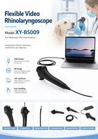 Bronchoscope vidéo endoscopique médical flexible et réutilisable avec source de lumière LED intégrée pour la gestion de l'intubation des voies respiratoires chez le chien
