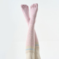 Chaussettes de yoga antidérapantes à cinq doigts en coton pour femmes, idéales pour le Pilates – Offre spéciale