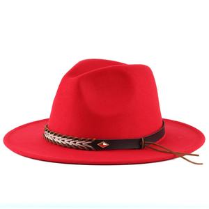 Sombrero Fedora de Fieltro de Ala Ancha Plana y Flexible para Pedidos Pequeños - Unisex, Fiesta, Cuatro Estaciones - Product Image 3