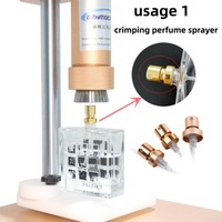 Sertisseuse Manuelle pour Flacons de Parfum en Verre, Machine à Sertir et Presser les Colliers, Équipement de Capsulage pour Vaporisateurs Aérosols