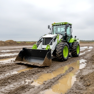 Kostenloser Versand Euro 5 EPA Hersteller 4x4 Baggerlader Retroexcavadora Rad-Minibagger Baggerlader - Product Image 1