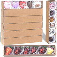 Boîte à biscuits transparente haut de gamme, étanche, de type tiroir, avec fermeture magnétique et poignée, pour macarons et dim sum à la fraise