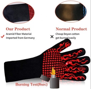 Gants en silicone personnalisés pour barbecue, résistants au feu, ignifuges, isolants thermiques, écologiques, lavables au lave-vaisselle - Product Image 5