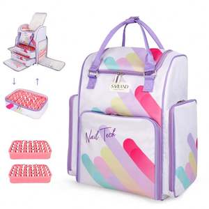 Étui organisateur de vernis à ongles gratuit - Peut contenir plus de 30 flacons (15 ml/0,5 fl.oz) et 1 lampe à ongles, double version améliorée - Product Image 5