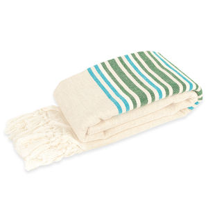 Luxe Premium turc lin Peshtemal Fouta doux séchage rapide sans sable écologique plage serviette de piscine Logo personnalisé rayé - Product Image 1