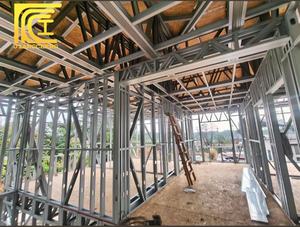 Estructura de Acero Comercial de <span class=keywords><strong>Tres</strong></span> Pisos, Oficina de Acero Prefabricada, Almacén de Acero Prefabricado, Edificio de Supermercado Prefabricado - Product Image 6