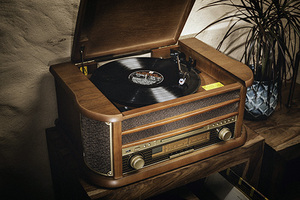 Phong Cách Cũ Cổ Điển Vinyl Kỷ Lục Chơi Retro Gỗ Turntable - Product Image 5