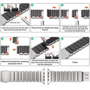Correa de Reloj de Titanio Puro con Recubrimiento DLC para <span class=keywords><strong>Apple</strong></span> <span class=keywords><strong>Watch</strong></span> Ultra 3 2 Series 11 10 9 46mm 49mm, Correa con Acabado Arenado para Hombre - Product Image 6