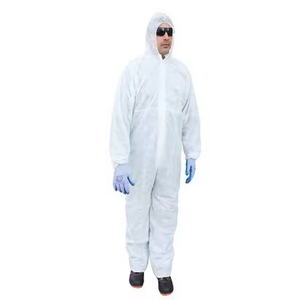 Tuta monouso Clean Room tuta da lavoro tutto il corpo tuta protettiva in tessuto <span class=keywords><strong>con</strong></span> <span class=keywords><strong>cappuccio</strong></span> - Product Image 1