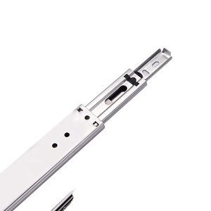 Top 35mm 3-Fold Ball bearing mềm đóng cửa kính thiên văn tủ bếp hướng dẫn đường sắt, hoàn toàn mở rộng ngăn kéo trượt đường sắt - Product Image 3