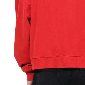 Sudadera con capucha recortada de gran tamaño con cremallera completa de algodón transpirable de invierno de alta calidad para hombre con logotipo personalizado frontal holgado liso - Product Image 6