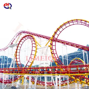 Grande sovrapposizione roller coaster giro del parco di divertimenti produttore brivido zip line roller coaster