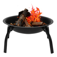 Dia 54cm foyer extérieur feu de camp feu de bois pliable foyer portable