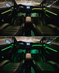 14 in 1 RGB Style Car Atmosphere Interior Lighting Kit Car Interior Symphony Lights con controllo App RGB all'interno delle luci dell'auto