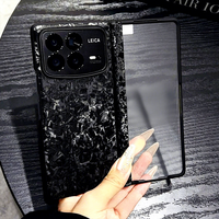 Étui de luxe pour Mi Mix Fold 4, texture soyeuse dégradée, charnière centrale magnétique, protection PC, similicuir, résistant aux chocs