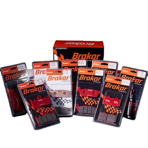 Nuove Pastiglie Freno in Ceramica Brakar (Nere) per <span class=keywords><strong>Aprilia</strong></span> Jincheng GPR250/APR300/RS660/RSV4 Ruota Posteriore - Garanzia di 3 Anni - Product Image 1