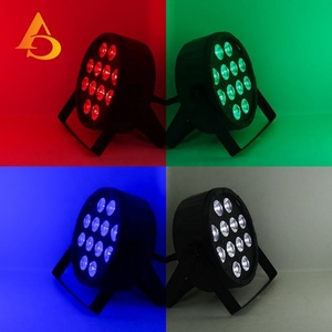 AICPOSE - Juego de 12 Luces LED Mini Par de 12 W con Control Remoto, RGBW 4 en 1, DMX, para Discoteca y Escenario - Product Image 6