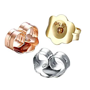 Pure Au750 <strong>Earring</strong> Catch 18K Solid Gold Stud <strong>Earrings</strong> <strong>Butterfly</strong> <strong>Backs</strong> Plug FineJewelry Findings Accessories <strong>Earring</strong> Posts Plug - Product Image 1