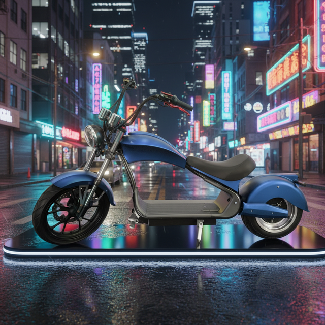 US Warehouse EEC DOT MH3 Electric Chopper Motorcycle 4000W Electric Two-wheel Scooter