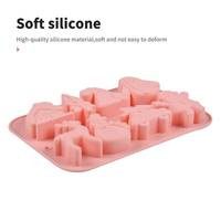 MUYULINS Weihnachten 8-Fach LFGB Platin Antihaft-BPA-freie Silikon-Mousse-Kuchen-Dekorationsform China