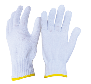 Guantes de algodón CVC blanqueados de Vietnam, 7G 10G, tejido sin costuras, sin pelusas, lavables, para trabajos electrónicos e higiénicos. - Product Image 1