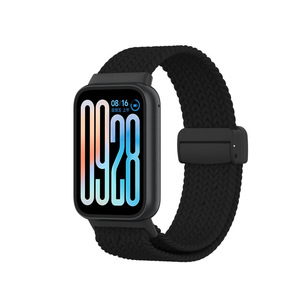 Para <span class=keywords><strong>Xiaomi</strong></span> <span class=keywords><strong>Mi</strong></span> Band 9 Pro Correa Compatible con Nylon Trenzado Hebilla Magnética Pulsera para Redmi Watch 5 Correa Reloj Inteligente Bandas-Rojo - Product Image 6