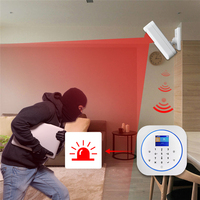 Tuya 433MHz PIR Motion Sensor Door Alarm Pet-Friendly ABS Home Security System GSM Wi-Fi Portable 100-200m Detection Range