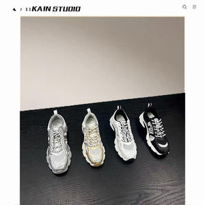 Zapatillas Casuales de Moda Primavera Verano 2026 para Mujer, Transpirables, de Malla, Estilo Dad Shoes, con Suela Gruesa de EVA, con Cordones, Bloques de Color b57 HOMBRE - Product Image 4