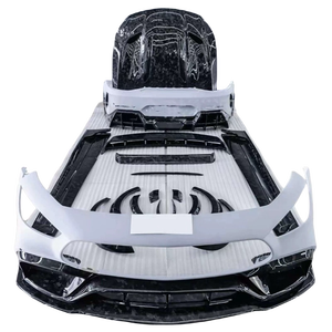 Kit de carrosserie large de Style SCL diffuseur de lèvre de pare-chocs avant arrière jupes latérales becquet pour <span class=keywords><strong>Mercedes</strong></span> Benz <span class=keywords><strong>AMG</strong></span> <span class=keywords><strong>GT</strong></span> 50 53 <span class=keywords><strong>63</strong></span> - Product Image 2