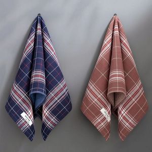 Jingjing Plaid Gauze Terry Towel 35x74cm Pure Cotton Absorbent Household Face Towel - Product Image 1