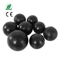 Balle rebondissante en silicone solide de couleur/taille personnalisée, balle en caoutchouc silicone hautement élastique pour jouet de massage et usage industriel