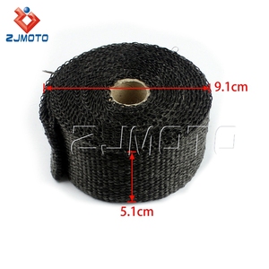 <span class=keywords><strong>Cinta</strong></span> térmica <span class=keywords><strong>para</strong></span> tubo de <span class=keywords><strong>escape</strong></span> de 5M, <span class=keywords><strong>cinta</strong></span> <span class=keywords><strong>aislante</strong></span> de calor, rollo de tela ignífuga con Kit de cinturones de hebilla - Product Image 3