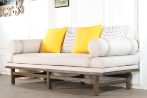 Sofá Ardena que Combina Diseño Moderno y Artesanía en Madera Sólida, Ofrece Colores y Tamaños Personalizables, Ideal para Dos Personas en la Sala de Estar - Product Image 3