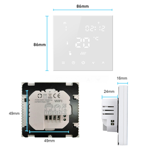 Film thermique électrique intelligent Tuya Thermostat LED domestique <span class=keywords><strong>téléphone</strong></span> portable commande vocale interrupteur intelligent Thermostat Wifi <span class=keywords><strong>tactile</strong></span> - Product Image 3