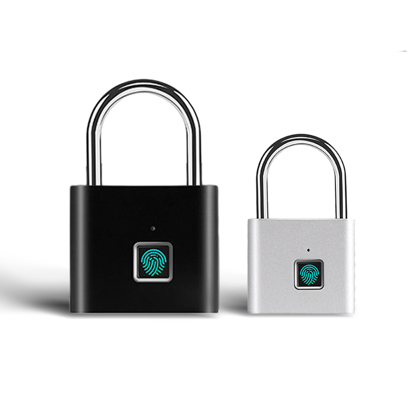 IP65 Waterproof Rechargeable Intelligent Biometric Fingerprint Portable Anti-Theft Padlock