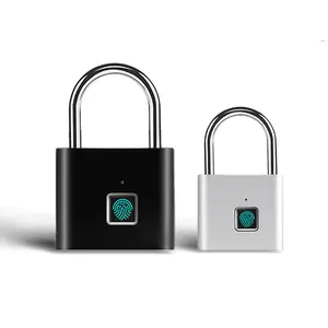 IP65 Waterproof Rechargeable Intelligent Biometric Fingerprint Portable Anti-Theft Padlock