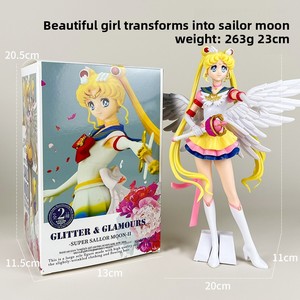 Figurines d'action en peluche courte japonaise <span class=keywords><strong>LINDA</strong></span> Toy Spot Sailor Moon Anime, 11-30 cm, collection de modèles de jouets décoratifs pour les 14 ans et plus - Product Image 4