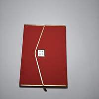 Carnet A5 promotionnel de style chinois avec logo personnalisé en feuille d'or « Paix et joie » pour cadeau de bureau