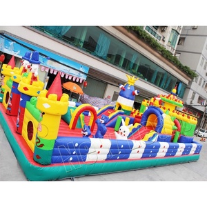 <span class=keywords><strong>Parc</strong></span> de jeux gonflable sur le thème de la ferme Fun World pour enfants, en bâche PVC, château gonflable Funcity - Product Image 6