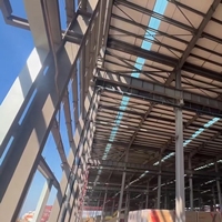Matériaux de construction d'entrepôts en structure d'acier haute résistance, système de toiture imperméable à ossature en poutres H